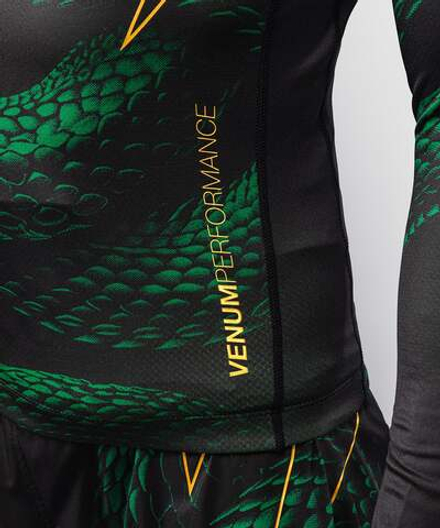 Рашгард Venum Matupa Black/Green/Gold L/S