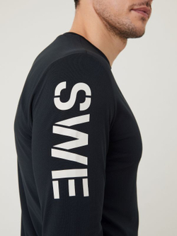 Мужская теннисная футболка теннисная Björn Borg Sthlm First Layer T-Shirt - black beauty