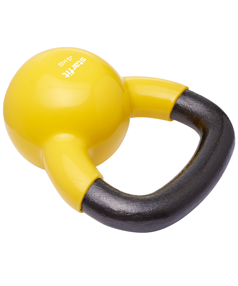 Гиря виниловая DB-401, 4 кг, желтый