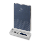 Подарочный набор: Ручка перьевая Parker Jotter + ежедневник, синий