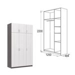 Шкаф 3-х ств с антресолью Флагман-2