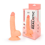 Телесный реалистичный фаллоимитатор 20см на присоске Bior Toys Erowoman ER-30056