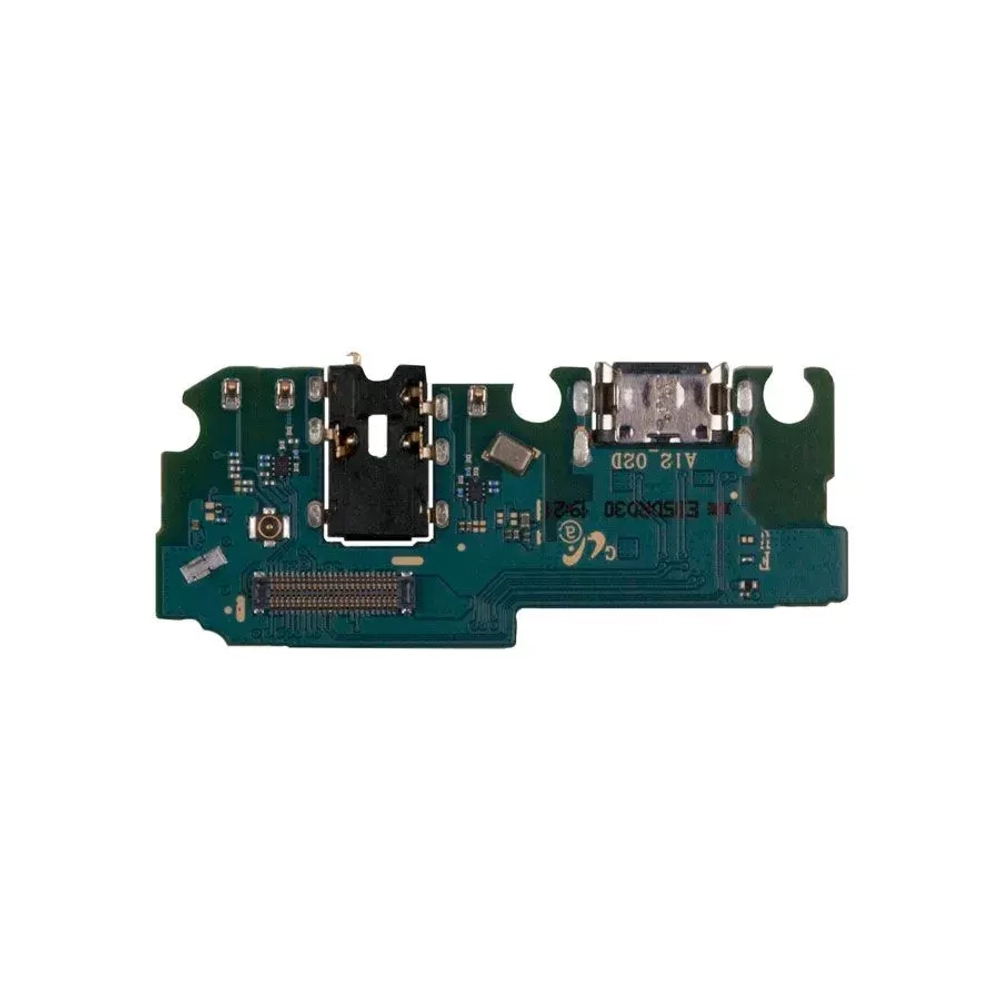 Шлейф для Samsung A125F/M127F (A12/M12) плата системный разъем/разъем гарнитуры/микрофон - Премиум