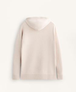 Oysho Длинная вязаная куртка с капюшоном, каменный