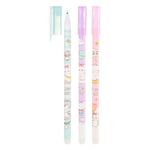 Ручка гелевая, пиши-стирай, Basir, синие чернила, серия "FANNY CAT", 3 цвета корпуса