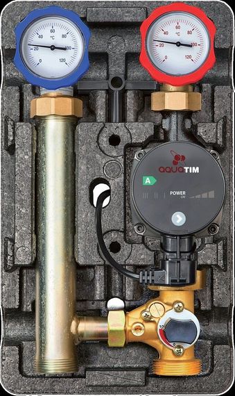 Насосная группа с трехходовым смесительным клапаном ZEISSLER NG-MK-0101 ,без насоса