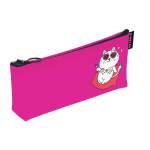 Пенал 1 отделение на молнии 19х7,5х3,5см желтый "Приколы" (Академия Групп)