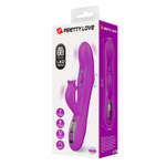 Лиловый вибромассажёр-кролик со стимуляцией точки G Yalanda - 23,9 см. (Цвет: лиловый)