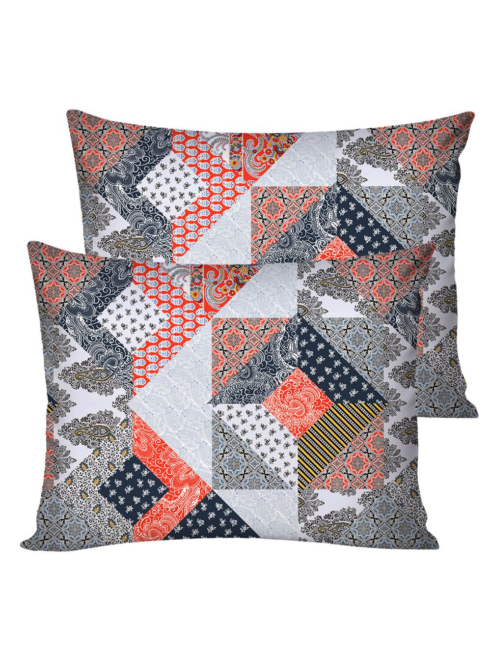 Постельное белье Сказка "Пэчворк" евро наволочки 50х70 2шт Простынь на резинке 180х200 см Пододеяльник 200х215 см