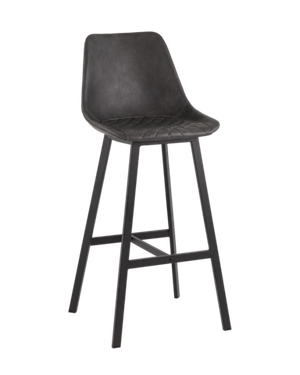 Стул барный TEXAS экокожа серый