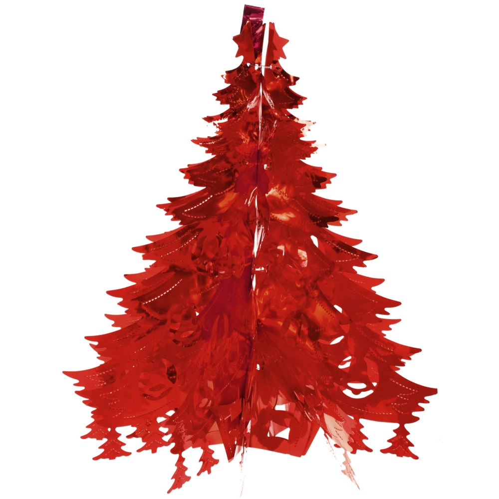 Украшение фольгированное «Волшебная ёлочка» d-40 см, Красный