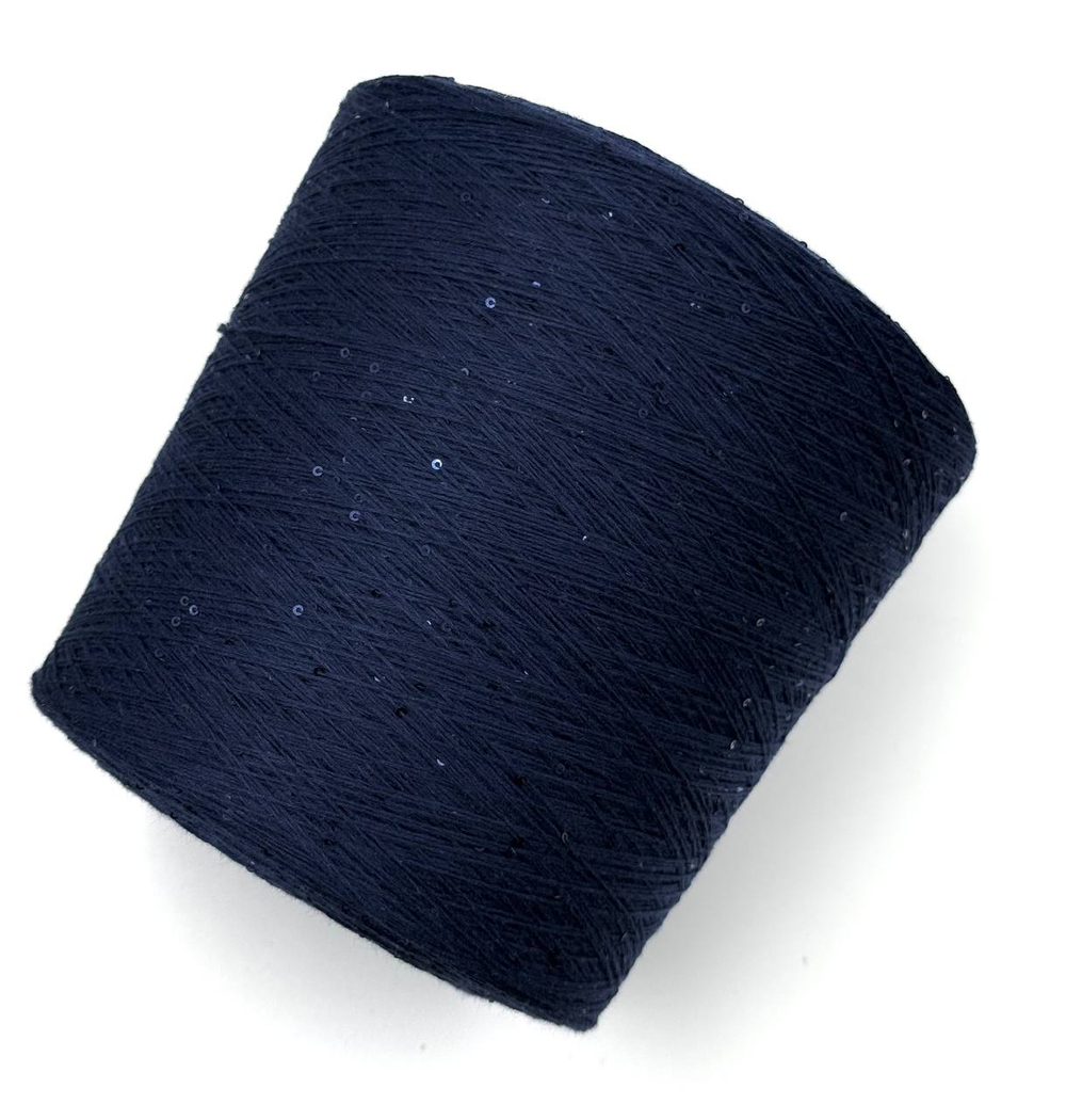 Кариаджи сток для куч. Шелк 100% + микропай 800 м в 100 г тёмно-синий