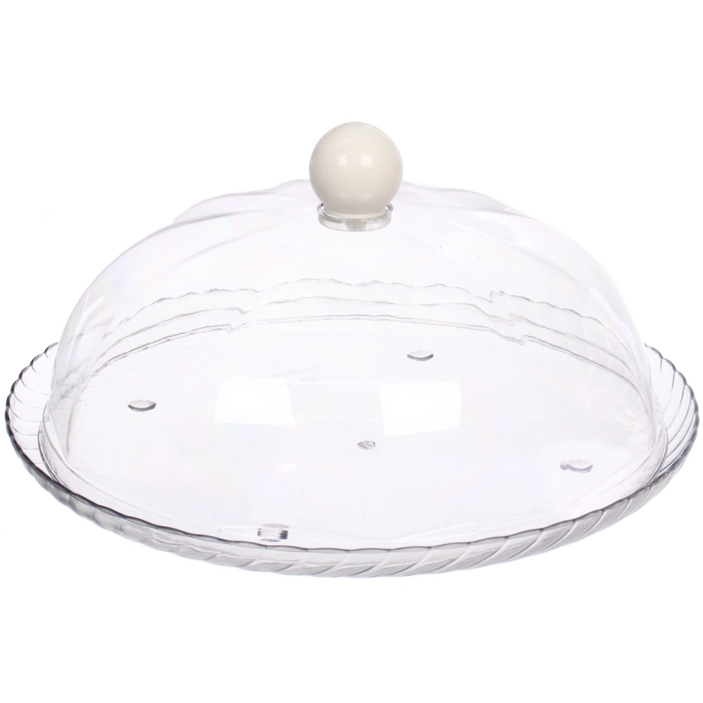 Блюдо пластиковое с крышкой 23*10см