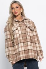 Пальто-рубашка Хармони (бежевая) Б15039-5М LT Collection