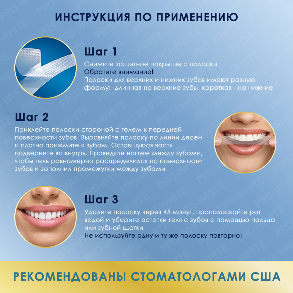 Отбеливающие полоски Crest Professional Express White