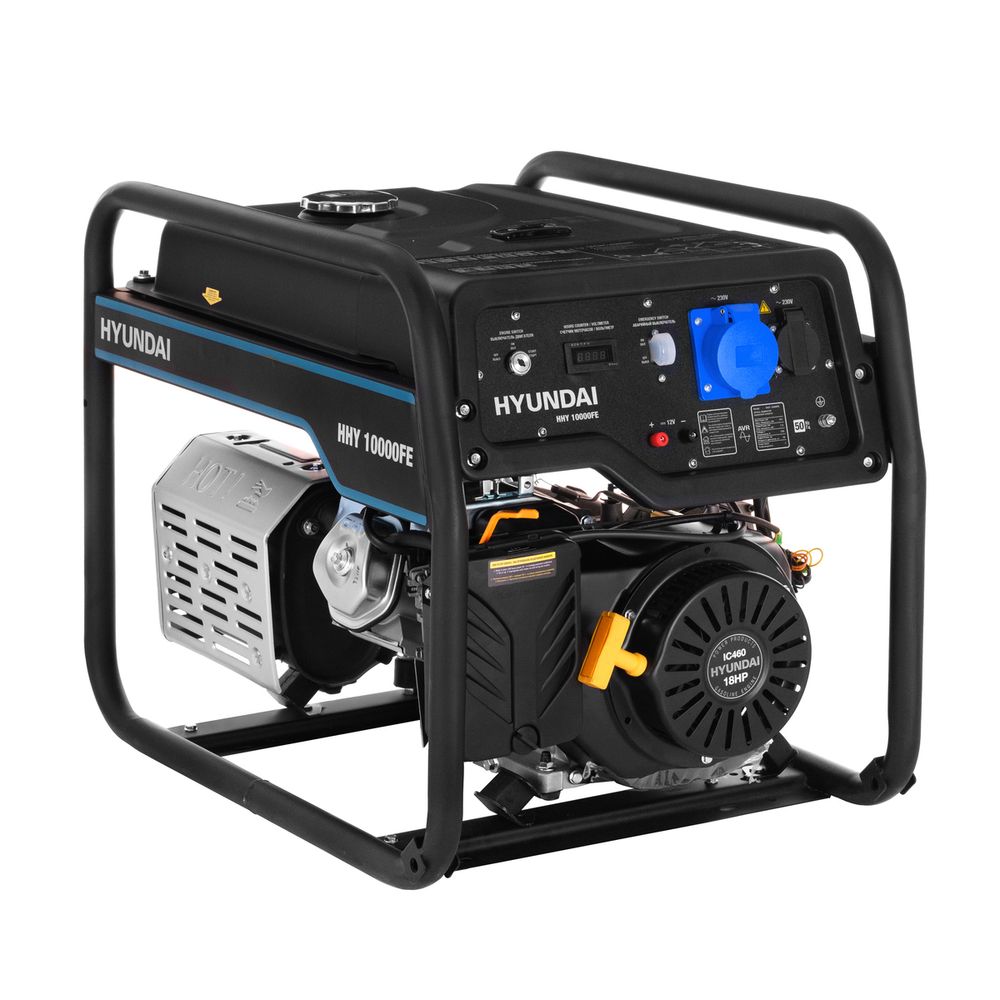 Бензиновый генератор Hyundai HHY 10000FE - [7.5 кВт / 220V] эл. старт
