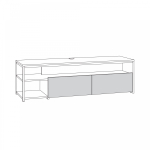 Трувор Тумба под ТВ 13.70 N Дуб Гранж Песочный Интра