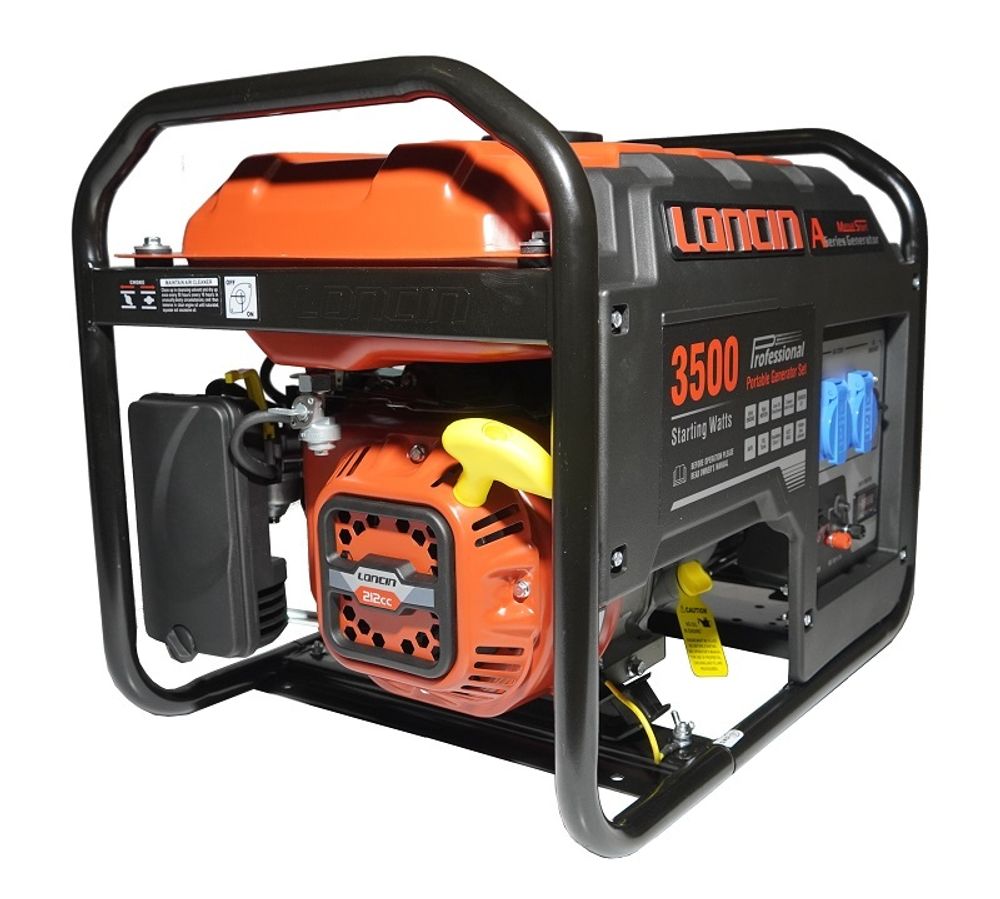 Генератор бензиновый Loncin LC3500-AS - [2.8 кВт / 220V]