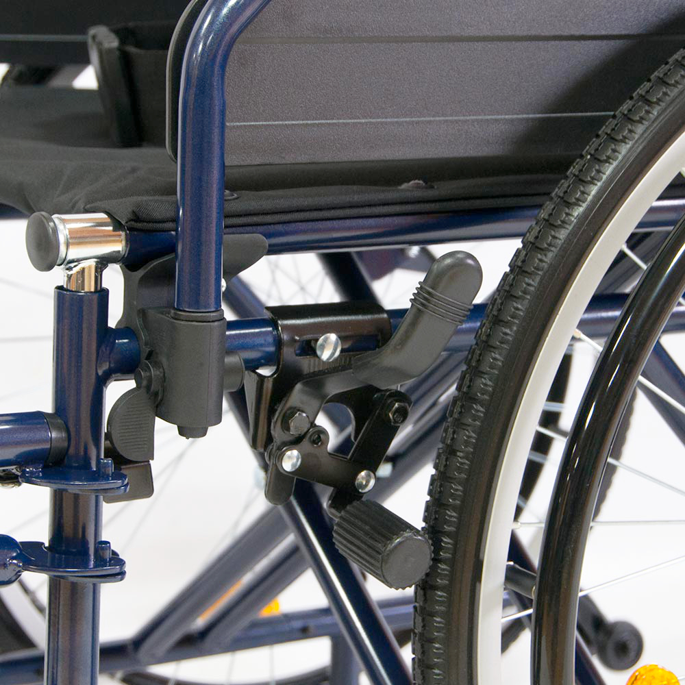 Мега-Оптим FS972 с литыми задними колесами, Кресло-коляска с ручным приводом для лиц с большим весом комнатная (для инвалидов и детей-инвалидов), код ФСС 07-01-01