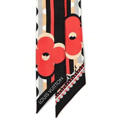 Купон шелковый Louis Vuitton с разноцветным дизайнерским принтом