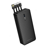 Borofone BJ84A Smooth портативный аккумулятор с 4 кабелями (20000mAh) (black)