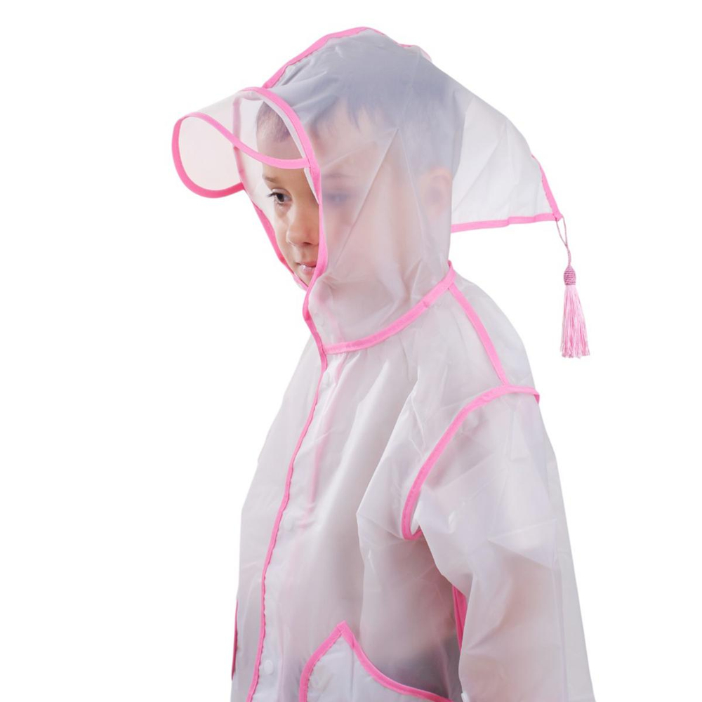 Дождевик с капюшоном 2 цвета микс, размер S