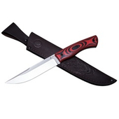 Нож кузница Семина Тигр, ст.Х12МФ, ц.м. рук.G10 черн.крас.сп, чехол кайдекс