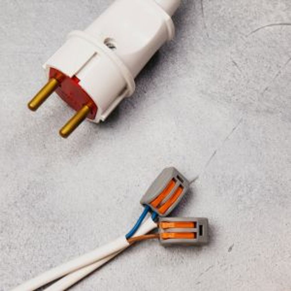 Универсальная клемма СМК 222-412, 2-проводная серая 0,08-2,5/4 мм² (20 шт./уп.) REXANT