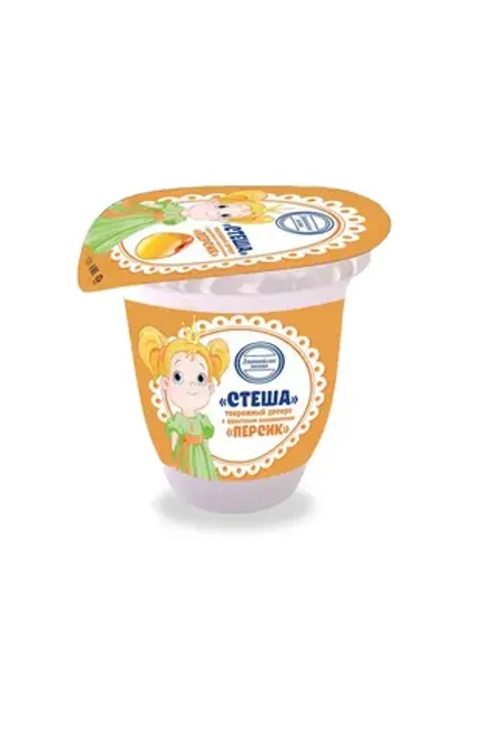 Творожный десерт персик, Стеша 150 гр.