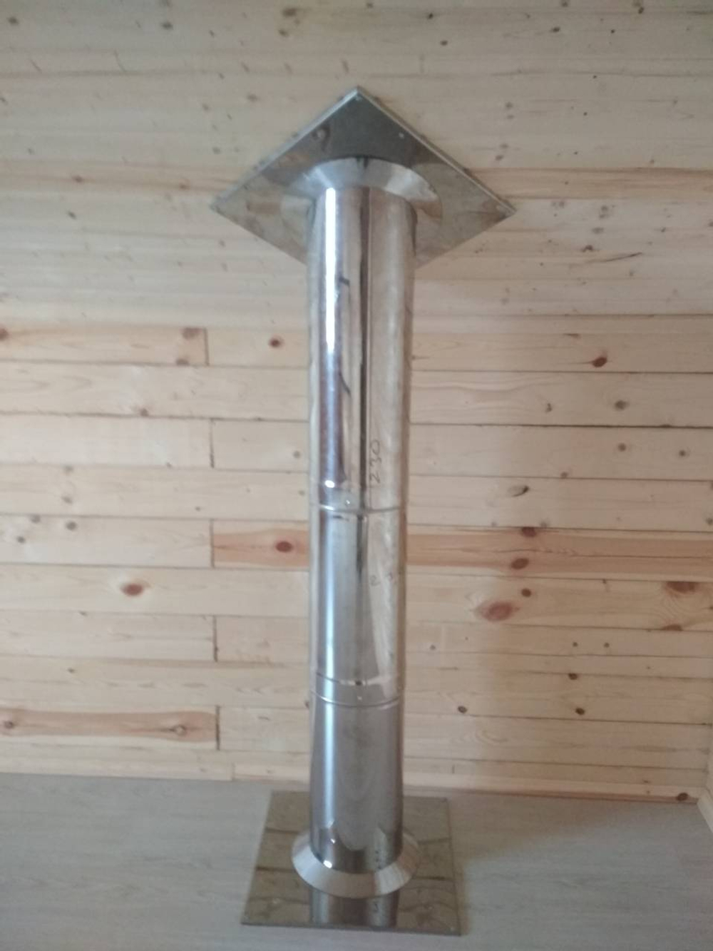 Комплект дымохода сэндвич для двухэтажного дома нерж. 1.мм