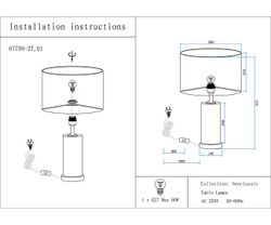 Kink Light 07700-2T,01-20(01) Настольная лампа Тайла
