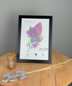 Фоторамка 21х30 см черная, без фактуры, арт. 2130.РУ2875