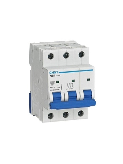 Выключатель автоматический модульный 3п D 20А 10кА NB1-63H (R) CHINT 179884