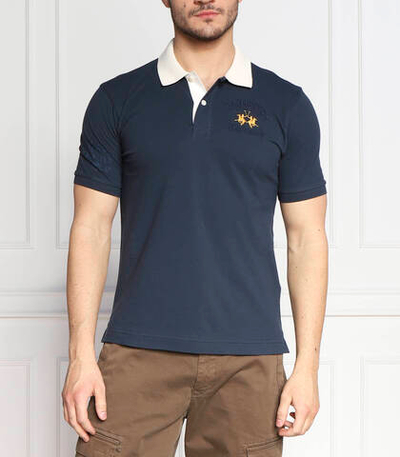 поло La Martina - темно-синий (VMP600 PK097)