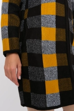 Кардиган К 675 ст/горчичный микс