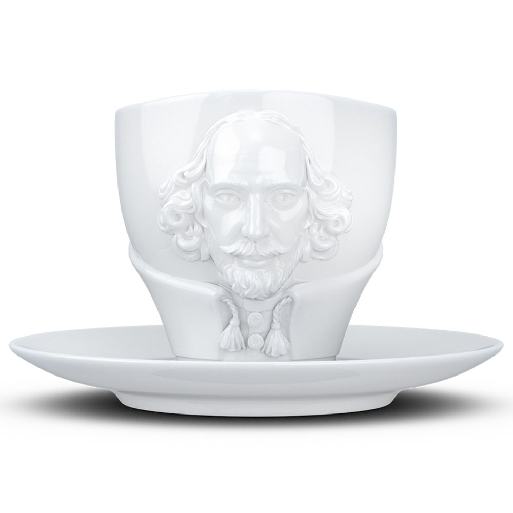 Чайная пара Talent, William Shakespeare, 260 мл, белая