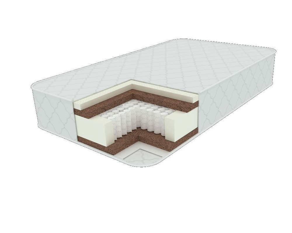 Разносторонний матрас Сезон20 MULTIPOCKET1000, кокос20мм/кокос20мм+ортофайбер20мм