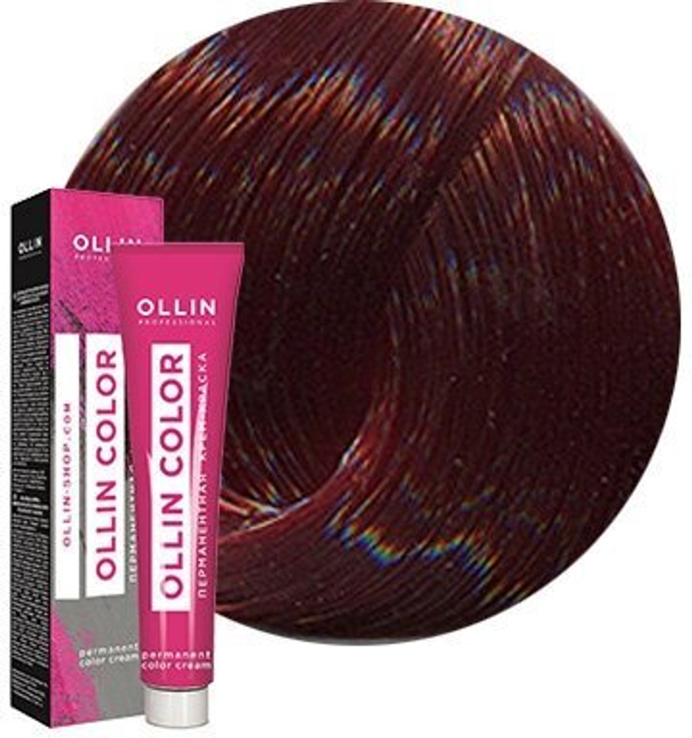 OLLIN COLOR 6/5 темно-русый махагоновый 60мл Перманентная крем-краска для волос