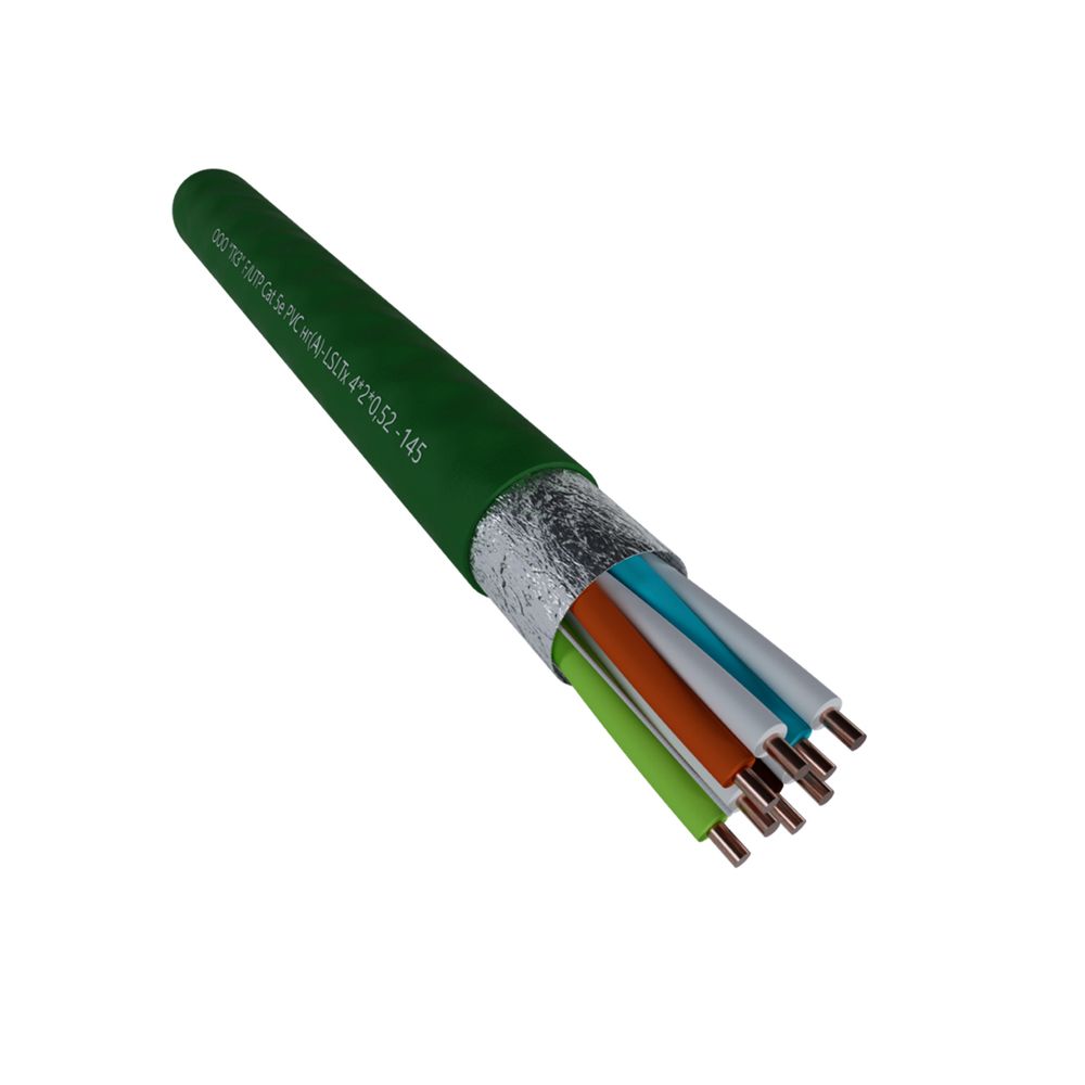 F/UTP кат.5e, 1 пара, 0,52 PVC нг(А)-LSLTx кабель витая пара Фариаль