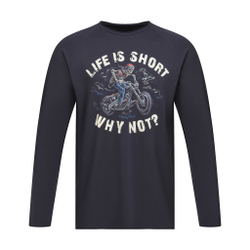 Лонгслив WHY NOT?, серый