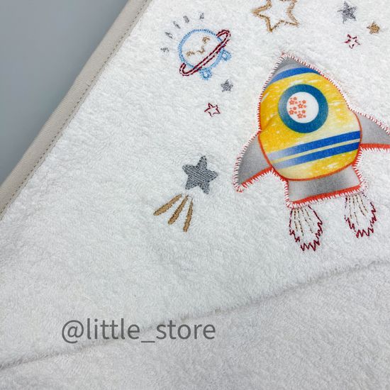 Полотенце махровое "Ракета" бежевое