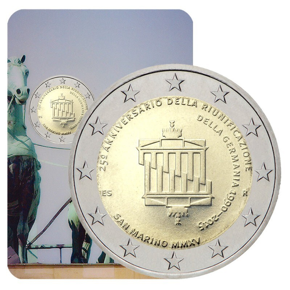 San Marino 2 Euro 2015 – 25 Years of German Unity (BU)