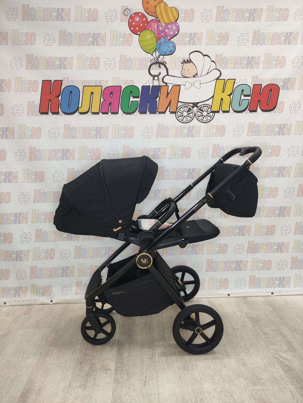Модульная коляска Sweet Baby Stella Plus Therma Black