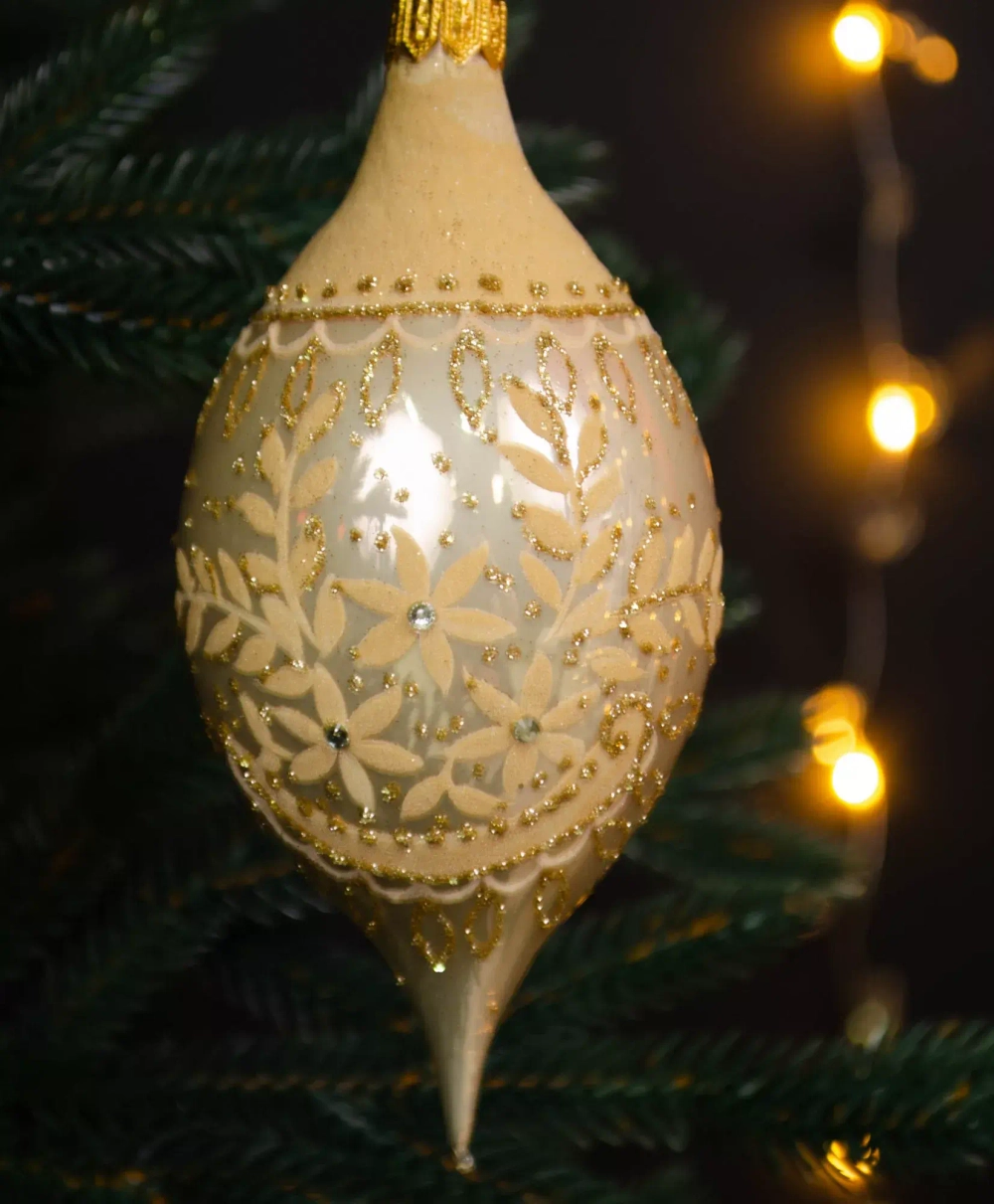 Набор стеклянных шаров Золото Королевы, 13 предметов, золото, Витус (878/6/1)