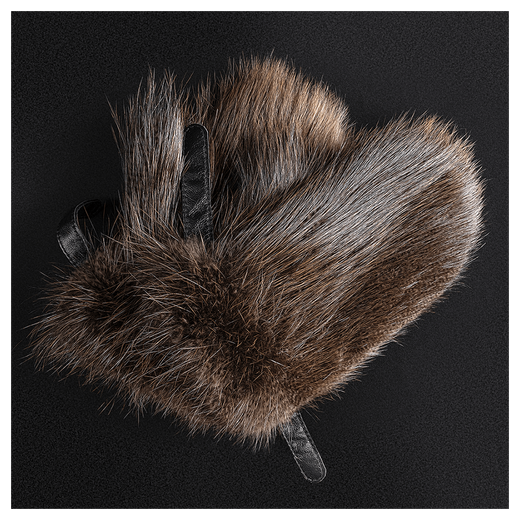 Варежки из меха «Бобровки»