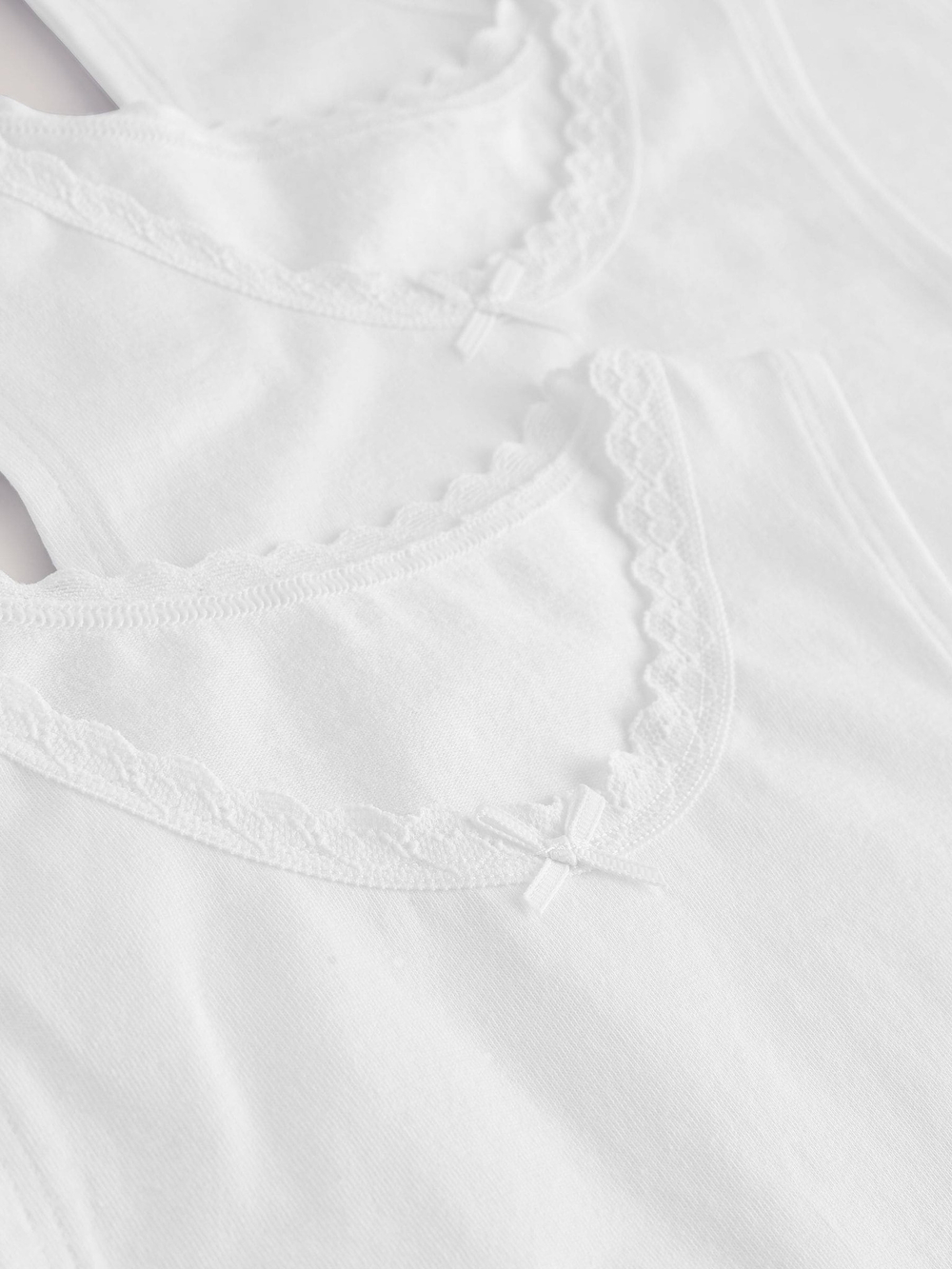 Майка для девочки Next AB4-887, 3 шт., Белый