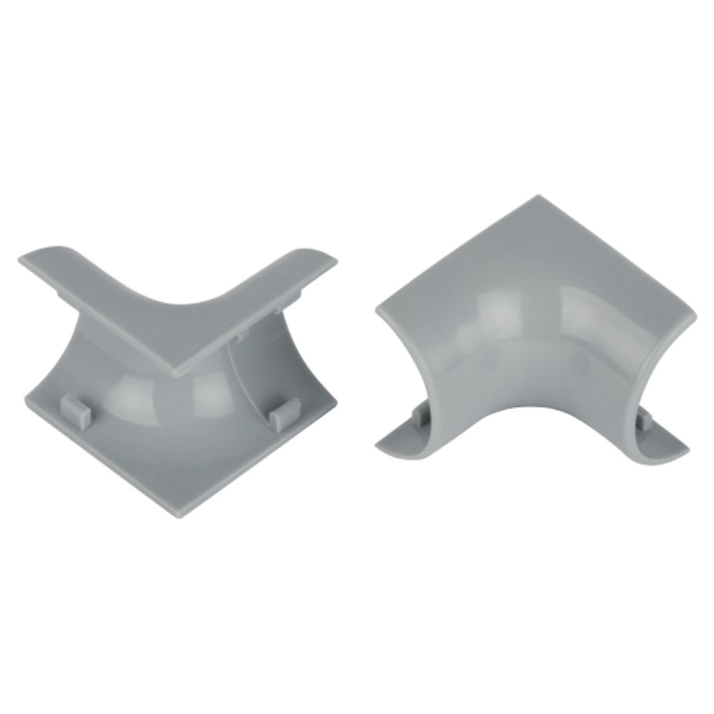 Внутренний угол ЭРА IC-KK-30-13-F для полукруглого кабель-канала серый 30х13мм 2шт/комплект | Кабель-канал полукруглый