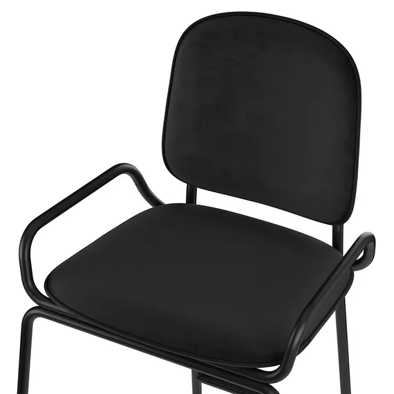 Барный стул Ror, 2 Frame, черный велюр