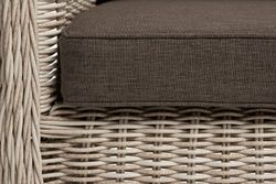 "Гляссе" диван трехместный из искусственного ротанга, цвет бежевый