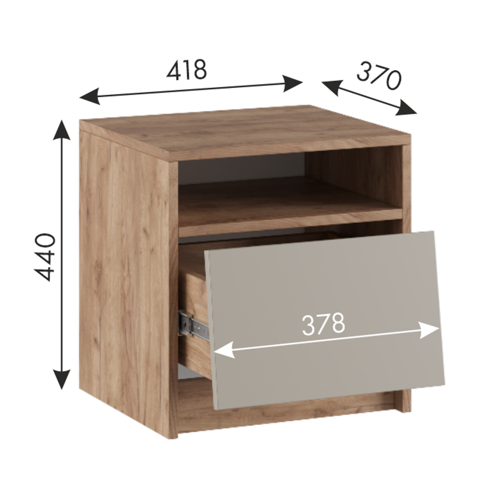 Тумба прикроватная Ева